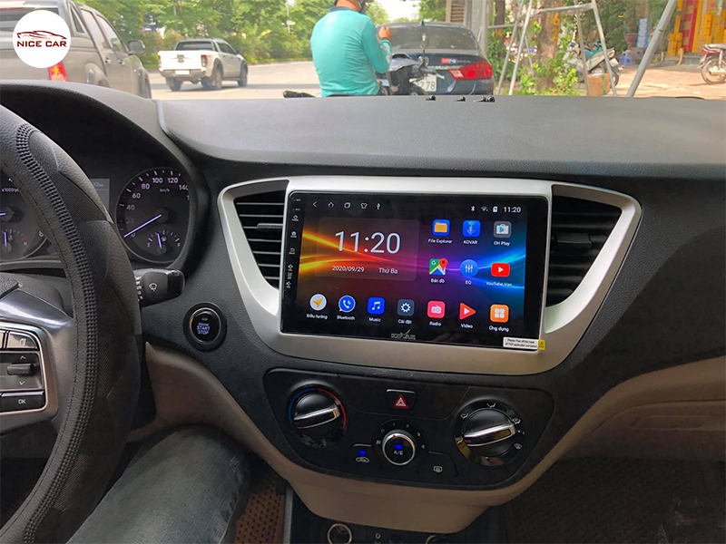 Man hinh Android xe Hyundai Accent 2021