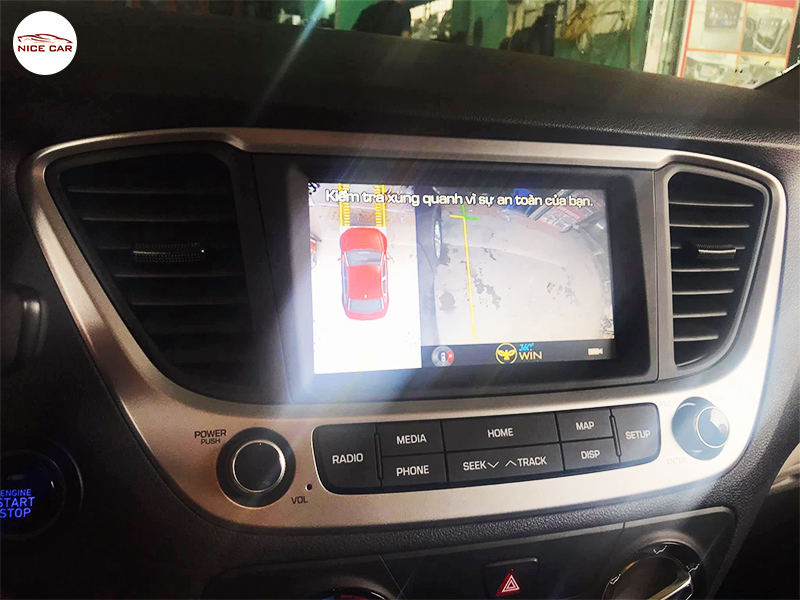 Camera 360 do xe Hyundai Accent 2021