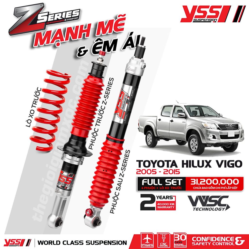 Phuộc yss cho Toyota Hilux