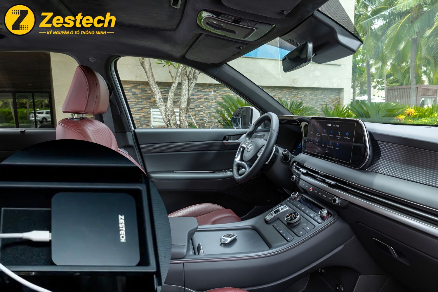 android box lắp xe Hyundai Palisade