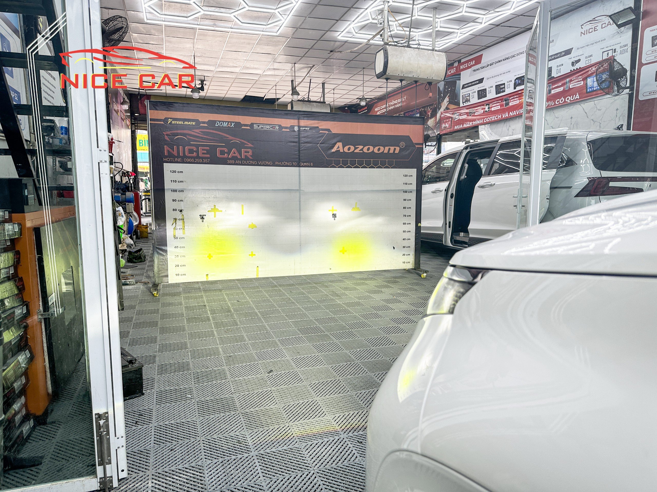 độ bi gầm led cho xe Hyundai Custin