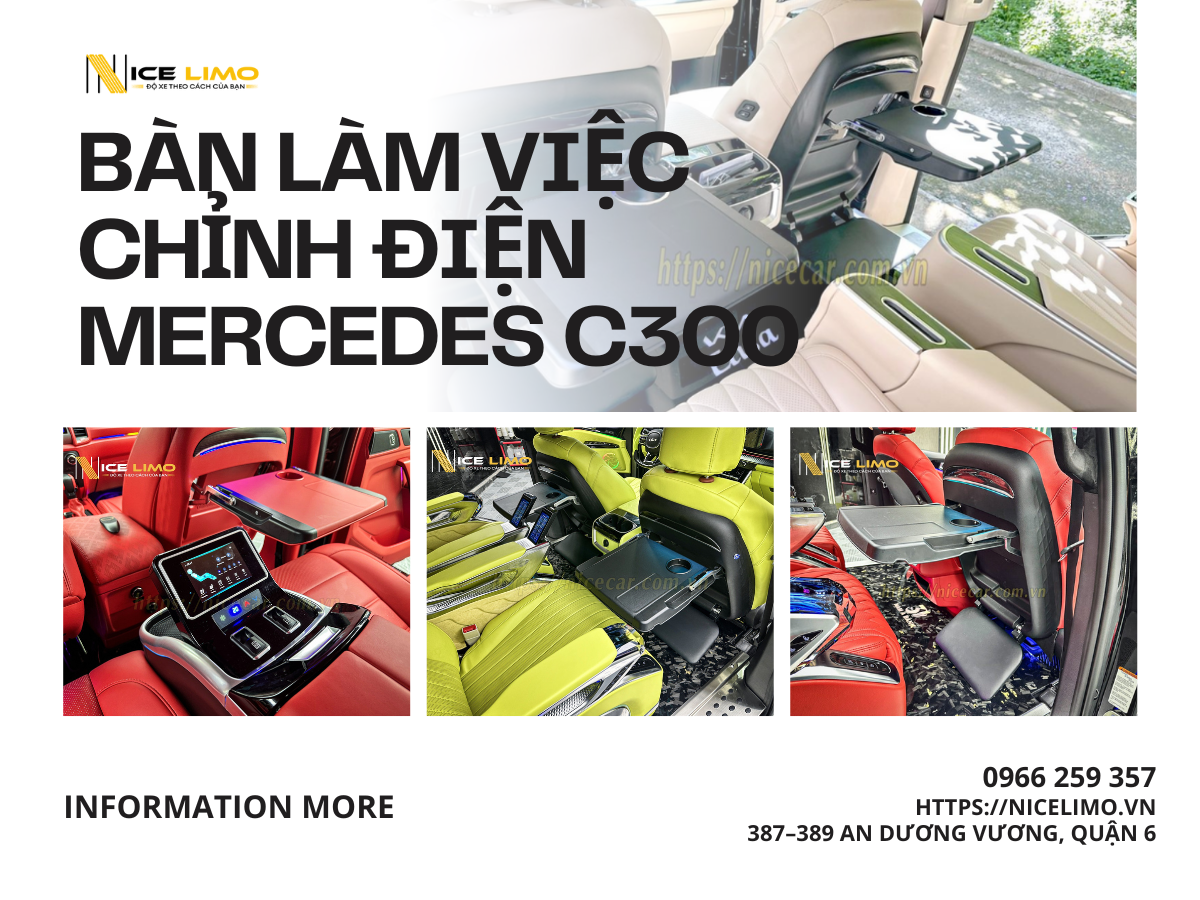 Bàn làm việc chỉnh điện Mercedes C300