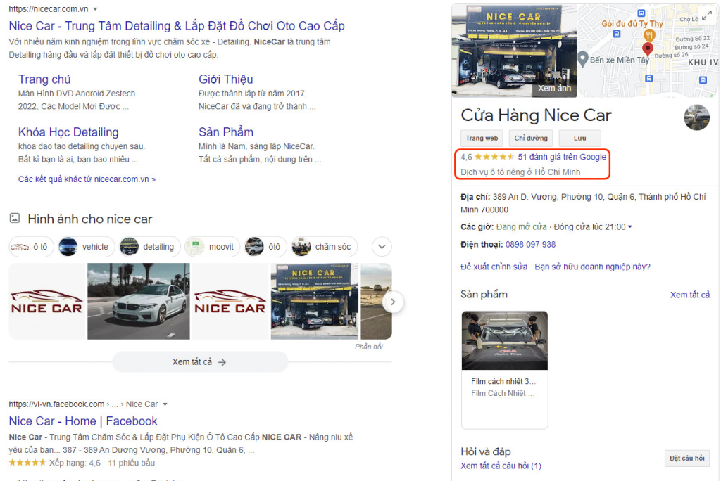 Khách hàng đánh giá nice car.