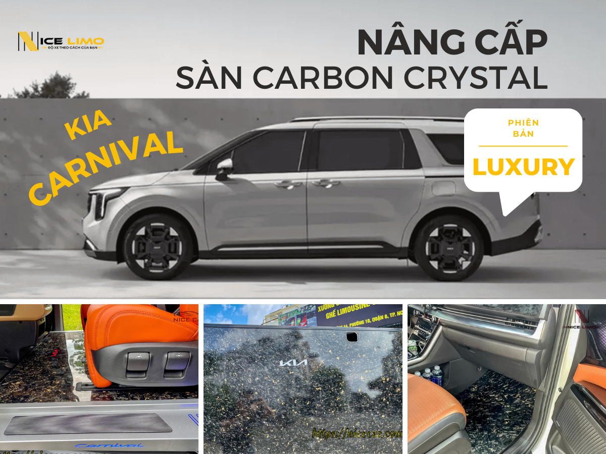 sàn carbon crystal Kia Carnival