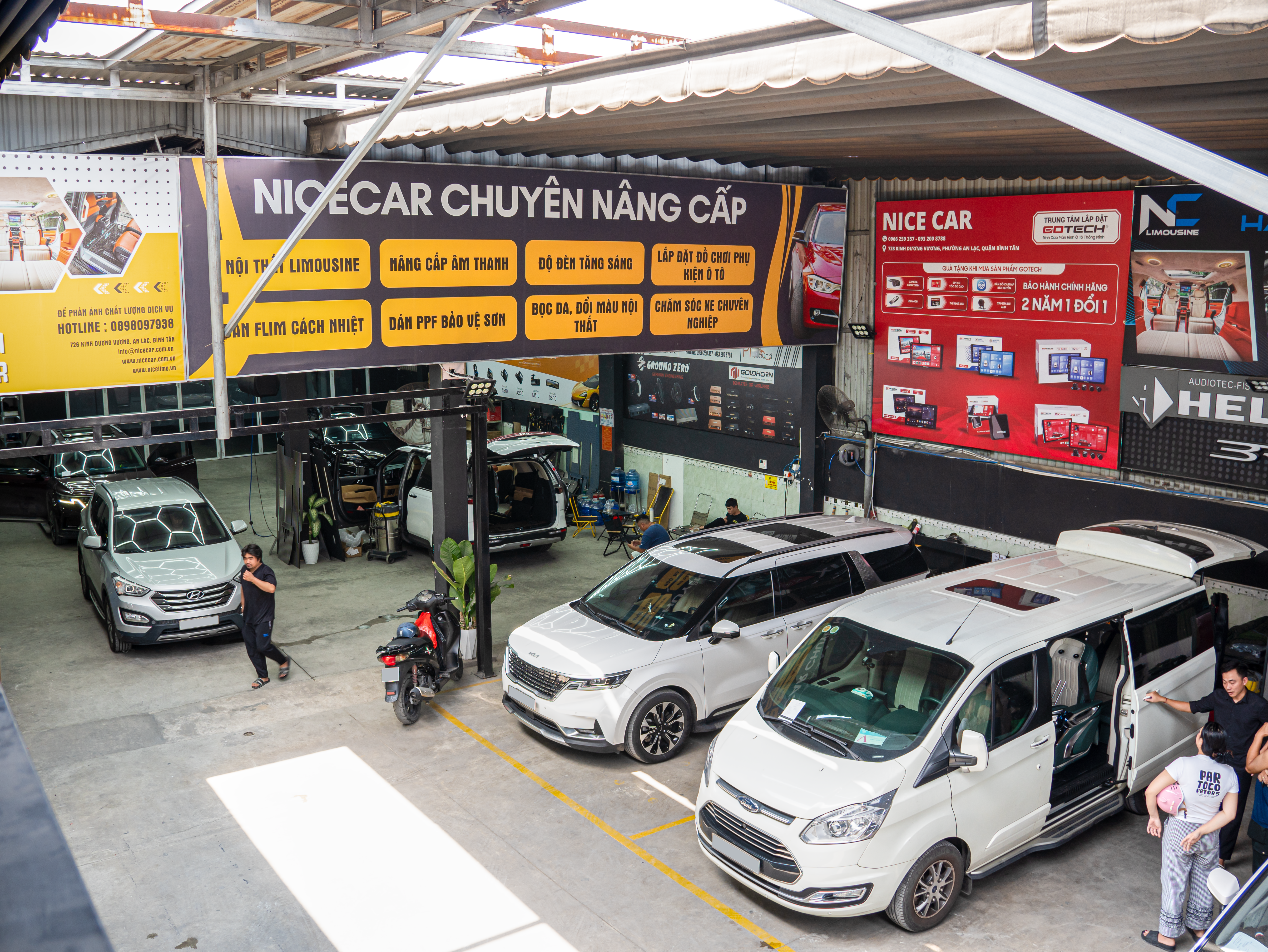xưởng độ nice car tiện nghi